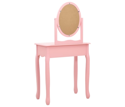 Kosmetinis Staliukas, Rožinis, 65X36X128cm Paulovnija Ir Mdf