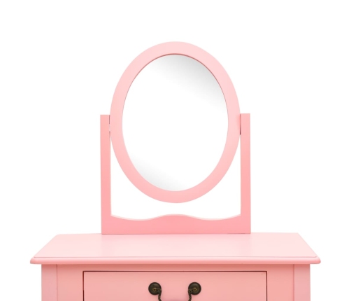 Kosmetinis Staliukas, Rožinis, 65X36X128cm Paulovnija Ir Mdf