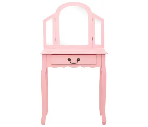 Kosmetinis Staliukas, Rožinis, 65X36X128cm Paulovnija Ir Mdf