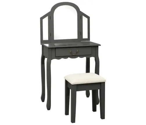 Kosmetinis Staliukas, Pilkas, 65X36X128cm Paulovnija Ir Mdf