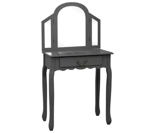 Kosmetinis Staliukas, Pilkas, 65X36X128cm Paulovnija Ir Mdf