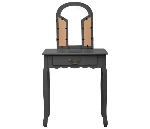 Kosmetinis Staliukas, Pilkas, 65X36X128cm Paulovnija Ir Mdf