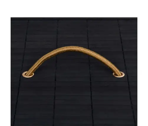 Bambusest Pesukorv 2 Sektsiooniga, Must 72 L