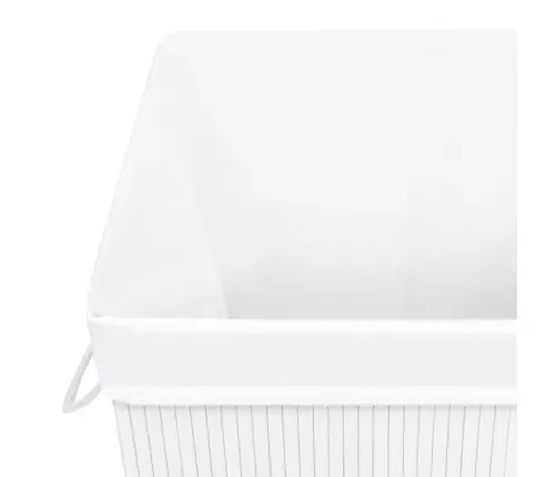 Bambusest Pesukorv 1 Sektsiooniga, Valge