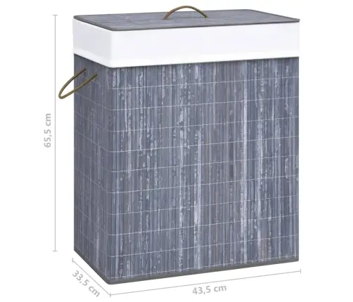 Bambusest Pesukorv 1 Sektsiooniga, Hall 83 L