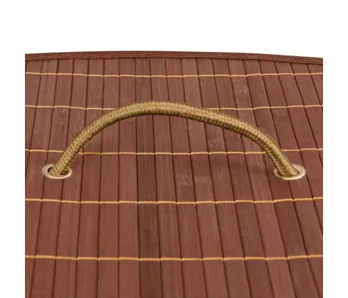 Stūra Veļas Grozs, Brūns, Bambuss, 60 L Vidaxl