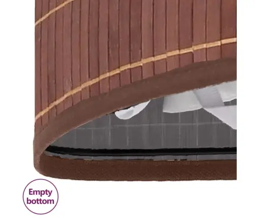 Stūra Veļas Grozs, Brūns, Bambuss, 60 L Vidaxl