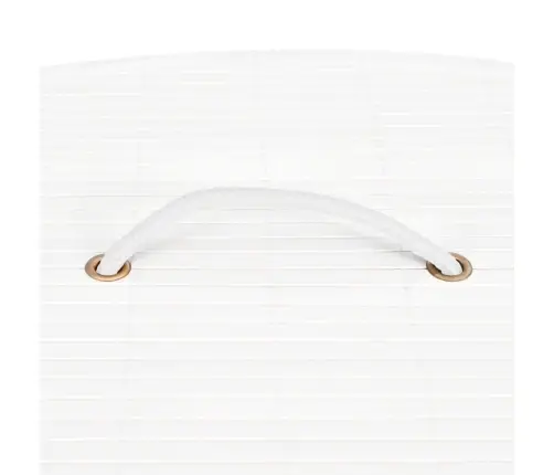 Bambusest Nurga Pesukorv, Valge 60 L