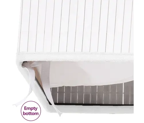 Bambusest Hoiukastid, 4 Tk, Valge