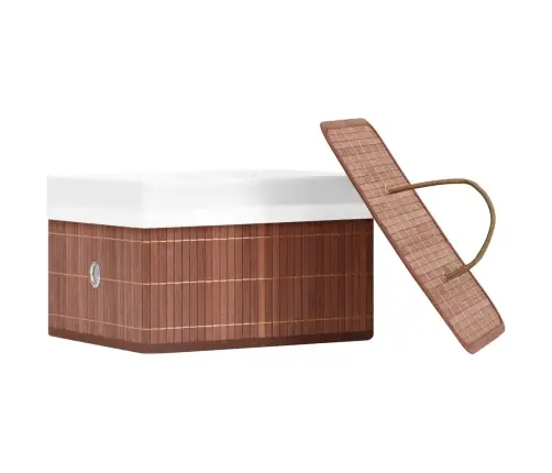 Daiktadėžės, 4Vnt., Rudos Spalvos, Bambukas