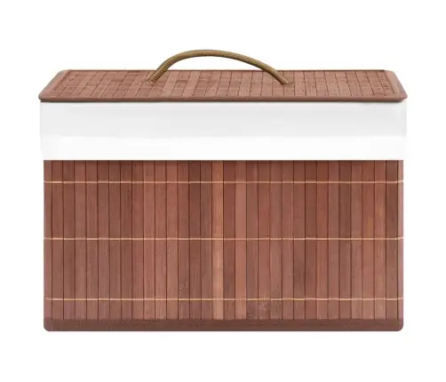 Daiktadėžės, 4Vnt., Rudos Spalvos, Bambukas