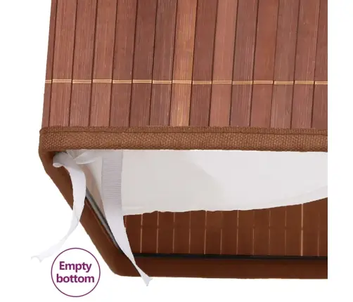 Daiktadėžės, 4Vnt., Rudos Spalvos, Bambukas