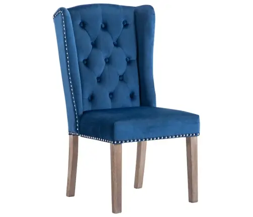 Virtuves Krēsls, Zils Samts Vidaxl