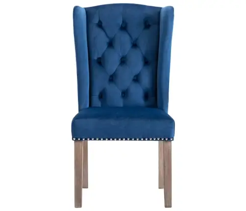 Virtuves Krēsls, Zils Samts Vidaxl