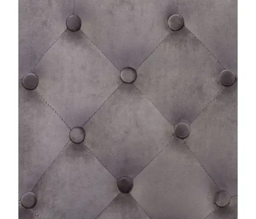 Virtuves Krēsli, 2 Gab., Pelēks Samts Vidaxl