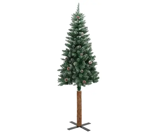 Ziemassvētku Egle, Dabīgs Koks Un Sniegs, Zaļa, 180 Cm, Pvc Vidaxl
