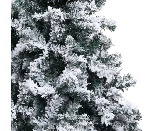 Mākslīgā Ziemassvētku Egle Ar Sniegu, Zaļa, 210 Cm, Pvc Vidaxl
