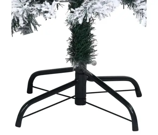 Mākslīgā Ziemassvētku Egle Ar Sniegu, Zaļa, 210 Cm, Pvc Vidaxl
