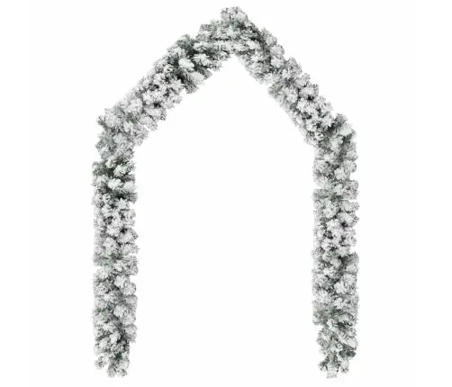 Jõuluvanik Kunstlumega, Roheline, 10 M, Pvc