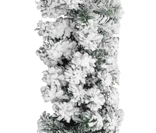 Jõuluvanik Kunstlumega, Roheline, 10 M, Pvc