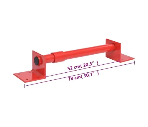 Sienas Stiprinājums Grozāmai Svirai, 78 Cm Vidaxl