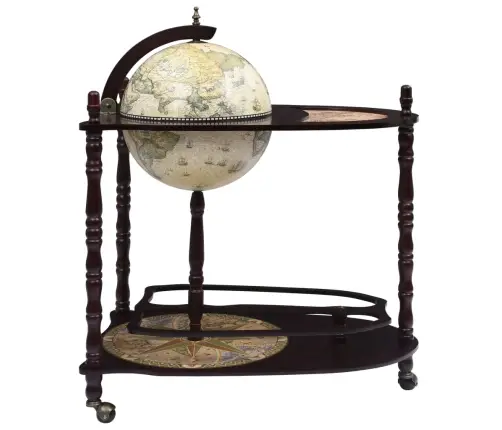 Vyno Butelių Laikiklis, Žalias, Eukaliptas, Gaublio Formos