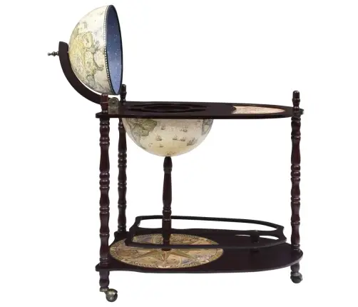 Vyno Butelių Laikiklis, Žalias, Eukaliptas, Gaublio Formos