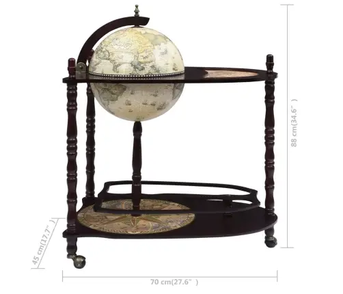 Vyno Butelių Laikiklis, Žalias, Eukaliptas, Gaublio Formos