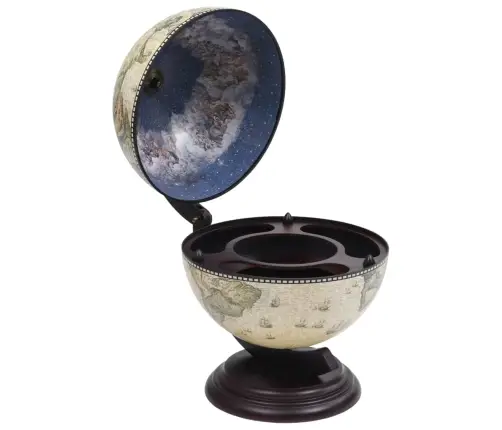 Vyno Butelių Laikiklis, Žalias, Eukaliptas, Gaublio Formos