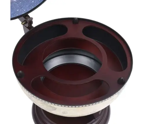 Vyno Butelių Laikiklis, Žalias, Eukaliptas, Gaublio Formos