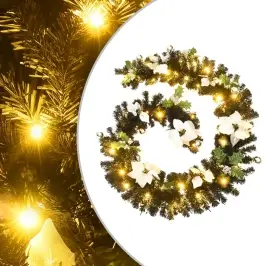 Kalėdinė Girlianda Su Led Lemputėmis, Juoda, 2,7M, Pvc