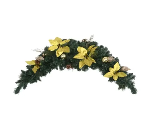 Ziemassvētku Arka Ar Led Lampiņām, Zaļa, 90 Cm, Pvc Vidaxl