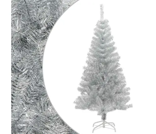Dirbtinė Kalėdų Eglutė Su Stovu, Sidabrinės Spalvos, 150cm Pet Dirbtinė Kalėdų Eglutė Su Stovu, Sidabrinės Spalvos, 150cm Pet