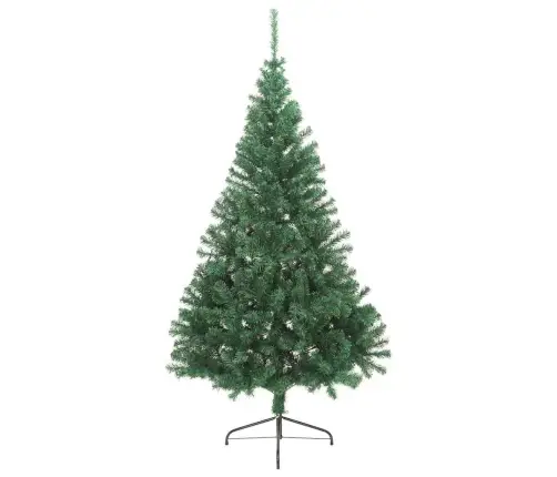 Mākslīgā Ziemassvētku Egle Ar Statīvu, Pusapaļa, 210 Cm, Pvc Vidaxl Mākslīgā Ziemassvētku Egle Ar Statīvu, Pusapaļa, 210 Cm, Pvc Vidaxl