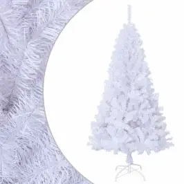 Mākslīgā Ziemassvētku Egle, Biezi Zari, Balta, 150 Cm, Pvc Vidaxl