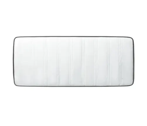 Gulta Ar Atsperu Matraci, Tumši Pelēks Audums, 100X200 Cm Vidaxl