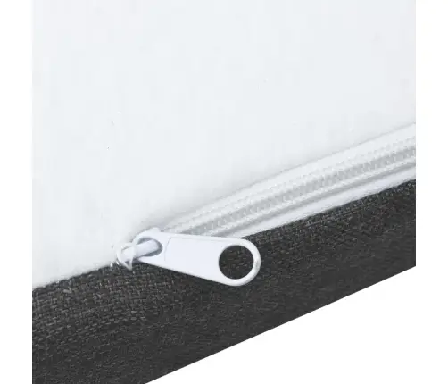 Gulta Ar Atsperu Matraci, Tumši Pelēks Audums, 140X200 Cm Vidaxl