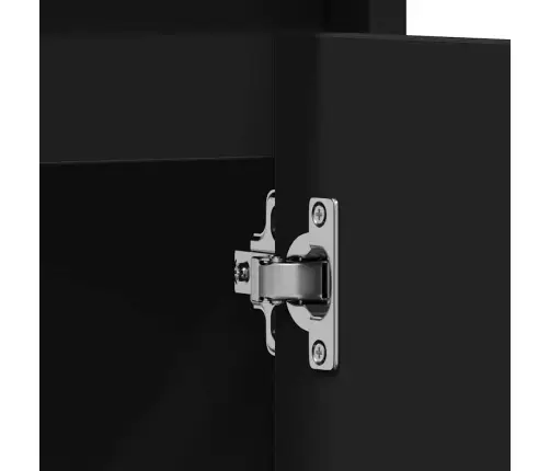 Vannasistabas Skapītis, Melns, 60X33X61 Cm, Inženierijas Koks Vidaxl