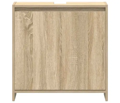 Vannasistabas Skapītis, Ozolkoka, 60X33X61Cm, Inženierijas Koks Vidaxl