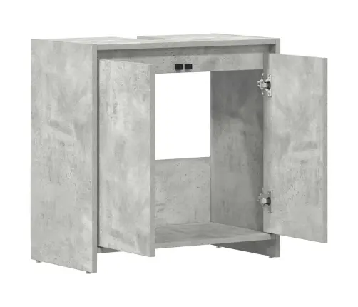 Vannasistabas Skapītis, Betona Pelēks, 60X33X61 Cm Vidaxl