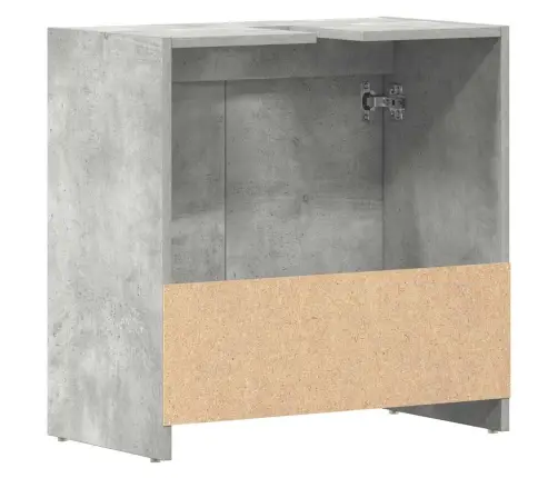 Vannasistabas Skapītis, Betona Pelēks, 60X33X61 Cm Vidaxl