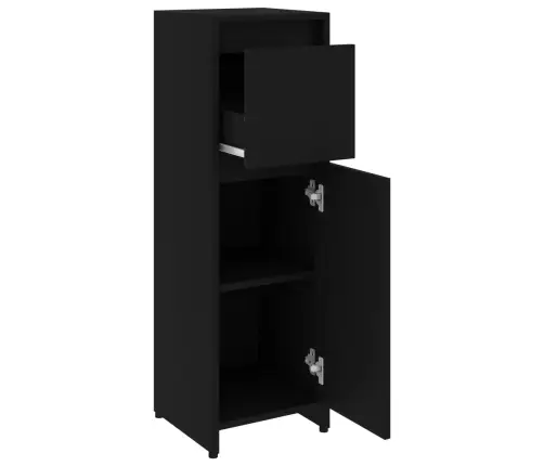 Vannitoakapp Must 30 X 30 X 95 Cm Tehispuit