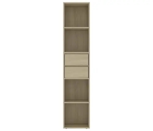 Spintelė Knygoms, Sonoma Ąžuolo, 36X30X171cm Apdirbta Mediena