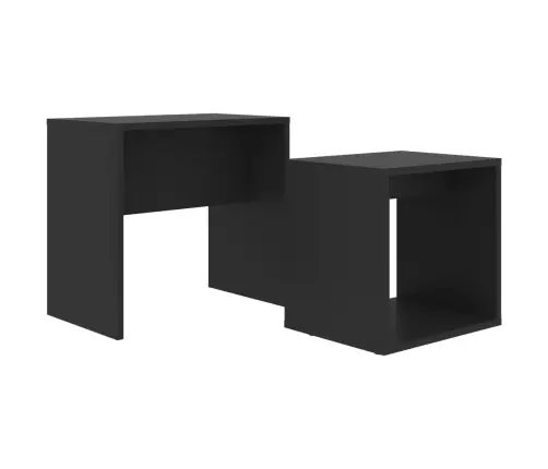 Kafijas Galdiņu Komplekts, Melns, 48X30X45Cm, Inženierijas Koks Vidaxl Kafijas Galdiņu Komplekts, Melns, 48X30X45Cm, Inženierijas Koks Vidaxl