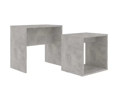 Kafijas Galdiņu Komplekts, Pelēks, 48X30X45Cm Inženierijas Koks Vidaxl