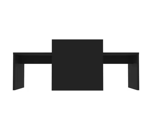Kohvilaudade Komplekt, Must, 100 X 48 X 40 Cm Tehispuit