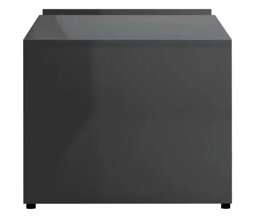 Kohvilaud, Kõrgläikega, Hall, 90 X 45 X 35 Cm Tehispuit
