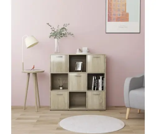 Grāmatu Plaukts, Ozolkoka Krāsa, 90X30X90 Cm, Inženierijas Koks Vidaxl