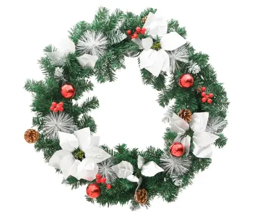 Jõulupärg Led-Tuledega, Roheline, 60 cm Pvc