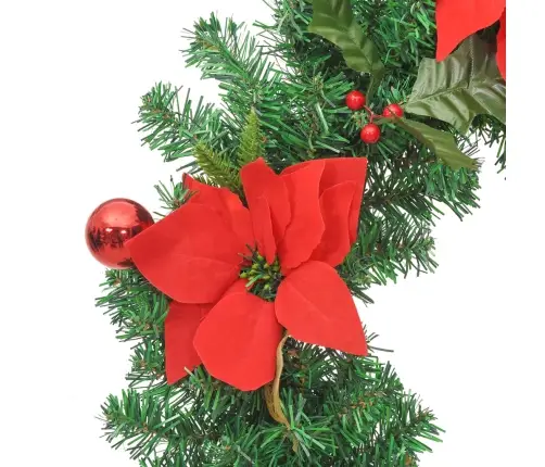 Jõulupärg Led-Tuledega, Roheline, 60 cm Pvc